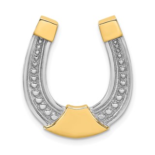 Gold Polished Horseshoe Pendants