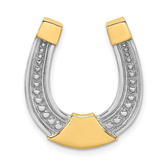 Gold Polished Horseshoe Pendants