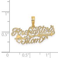 14K Firefighter's Mom Charm view 3