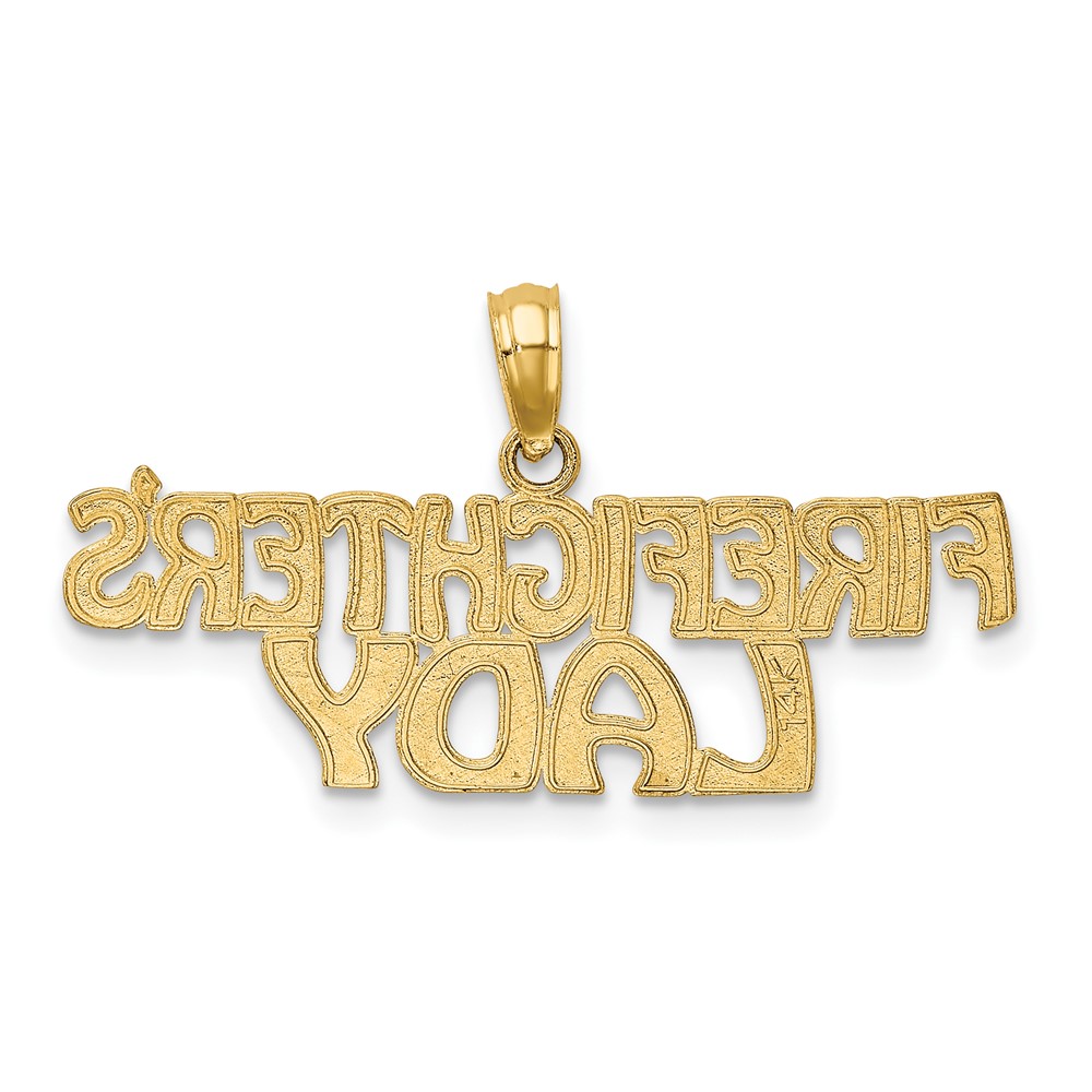 14k FIREFIGHTER'S LADY Charm (K921)