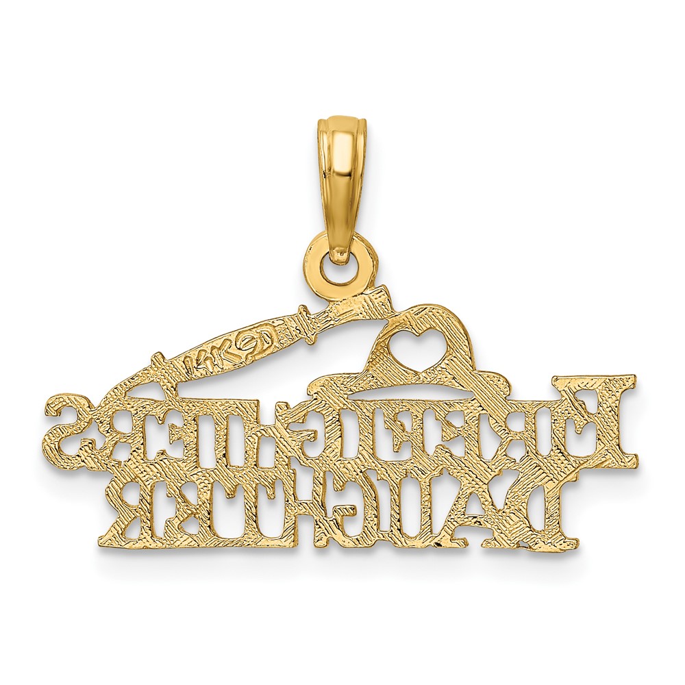 14k FIREFIGHTER'S DAUGHTER Charm (K923)