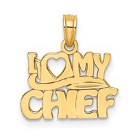 14K Yellow Gold I Love MY Chief Charm view 1