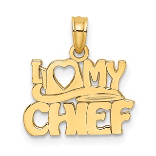 14k I LOVE MY CHIEF Charm