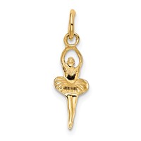 14K Polished Ballerina Charm view 2