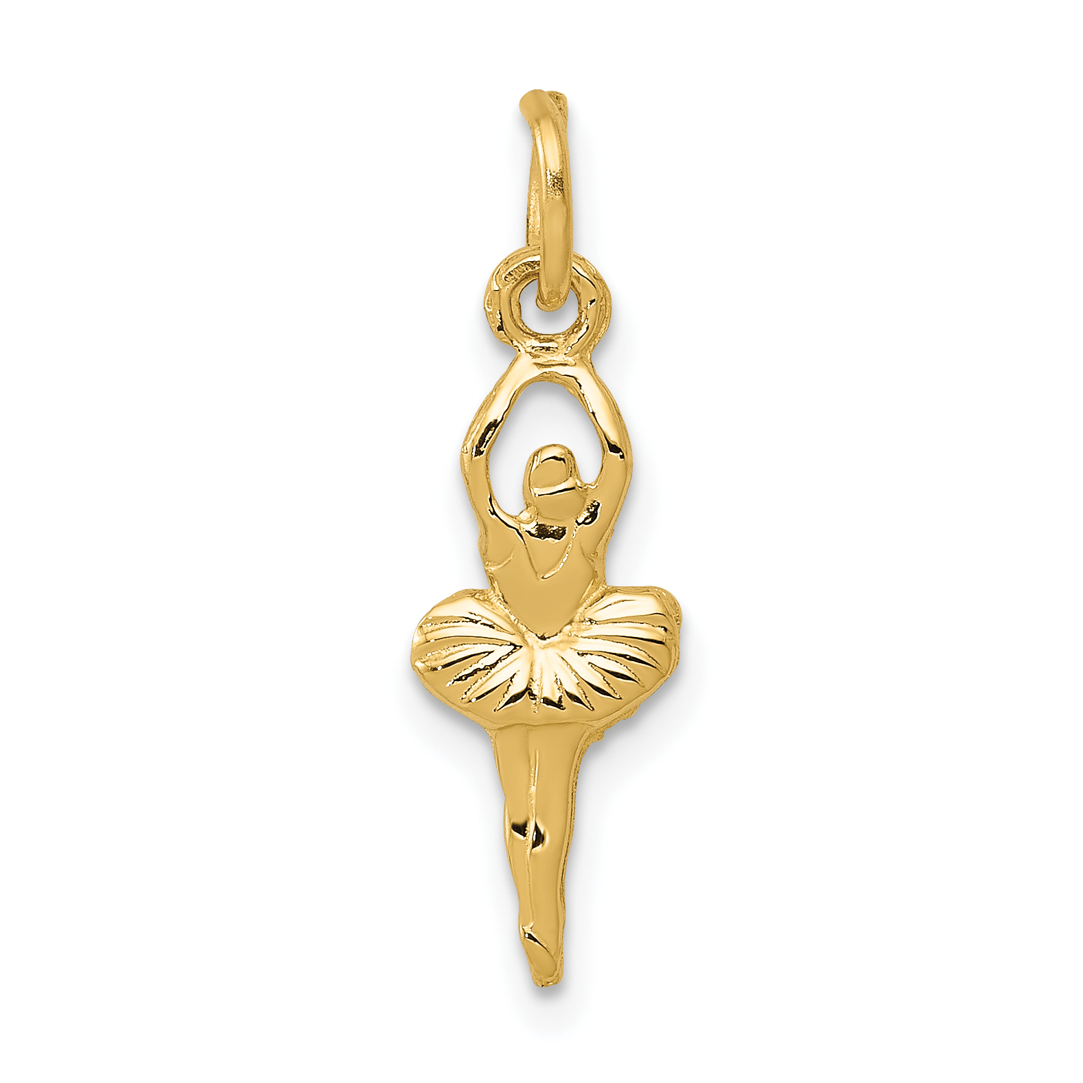 14k Polished Ballerina Charm (K935)