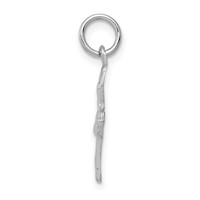 14K White Gold Ballerina Charm view 2