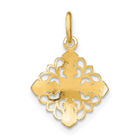 Gold Polished Filigree Pendants