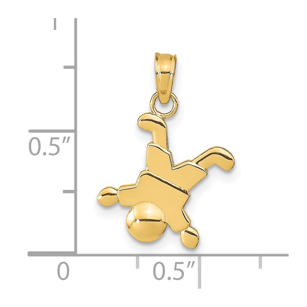 14K Little Boy Pendant (K9566)