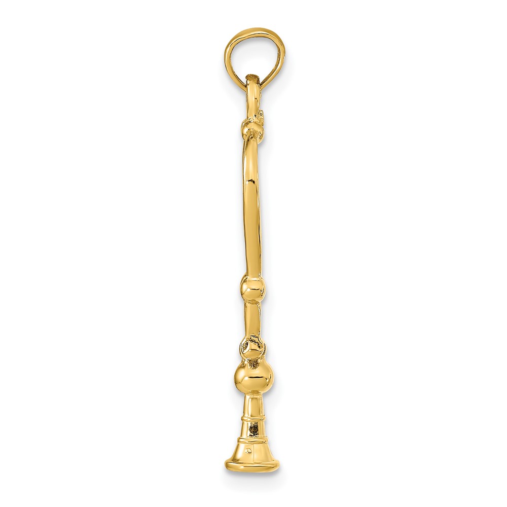 14k 3-D Stethoscope Pendant (K9569)