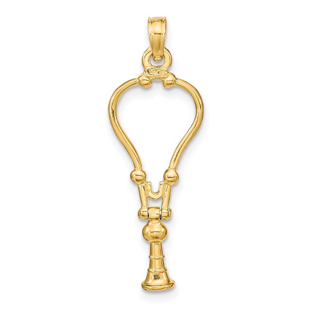 14k 3-D Stethoscope Pendant (K9569)