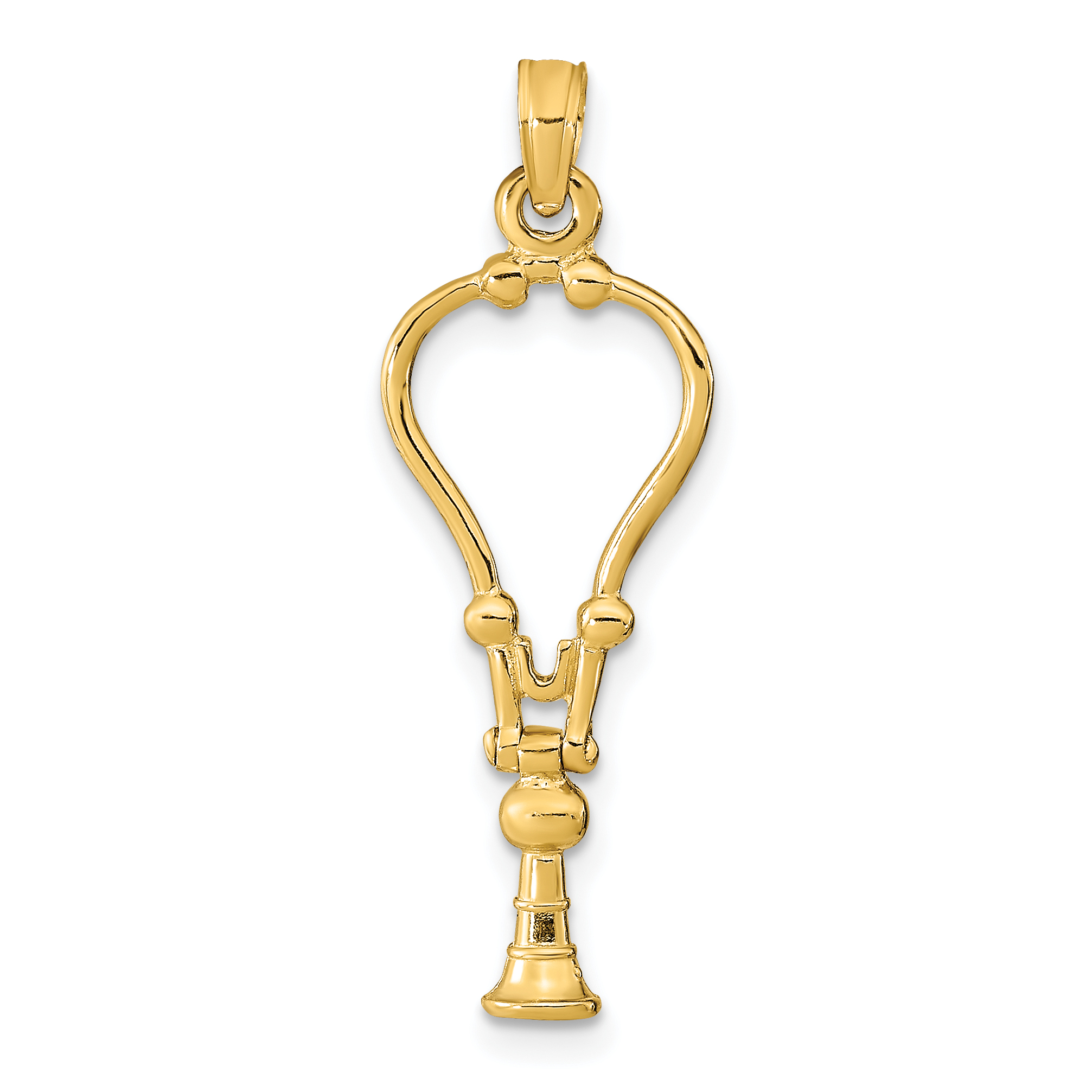 14k 3-D Stethoscope Pendant (K9569)