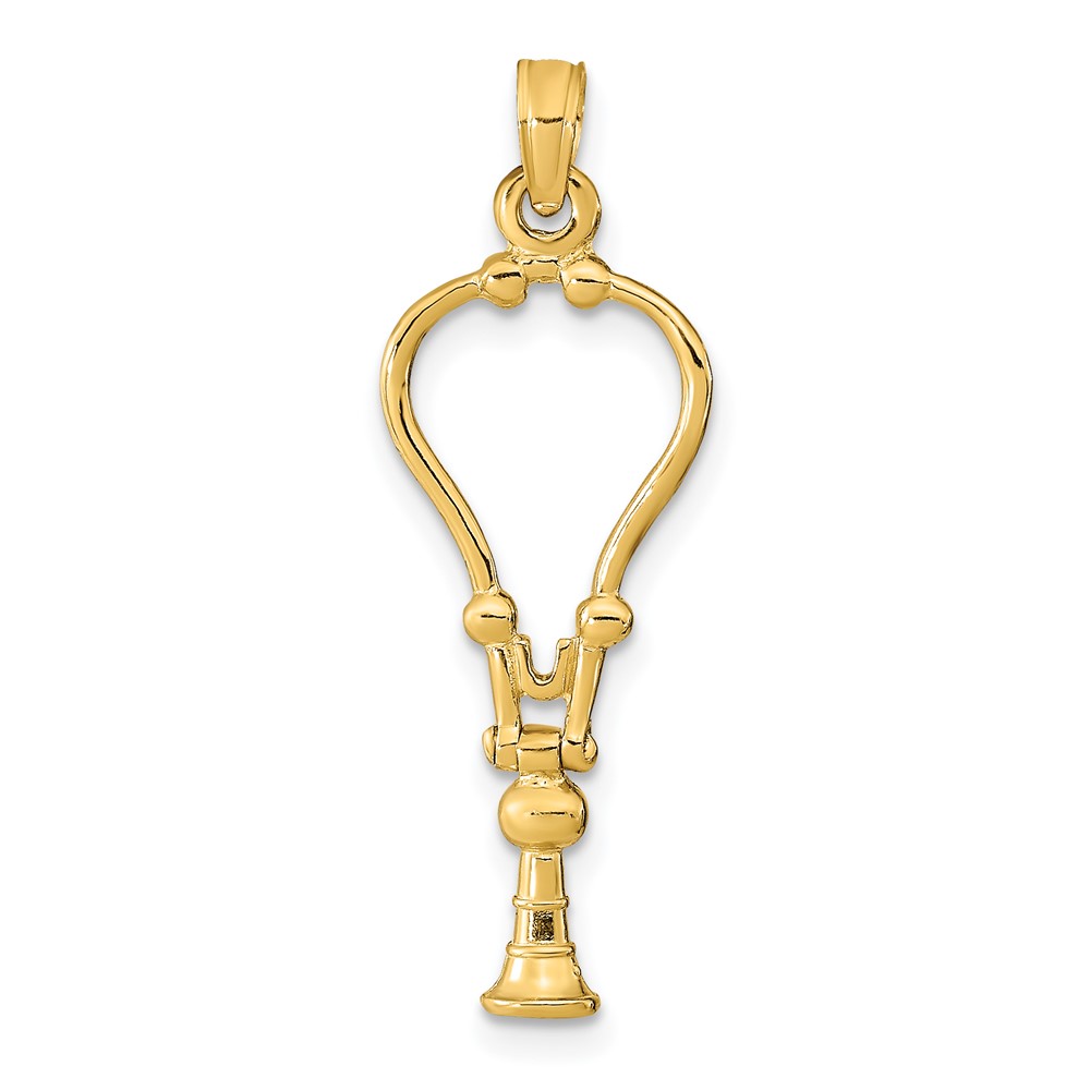 14k 3-D Stethoscope Pendant (K9569)