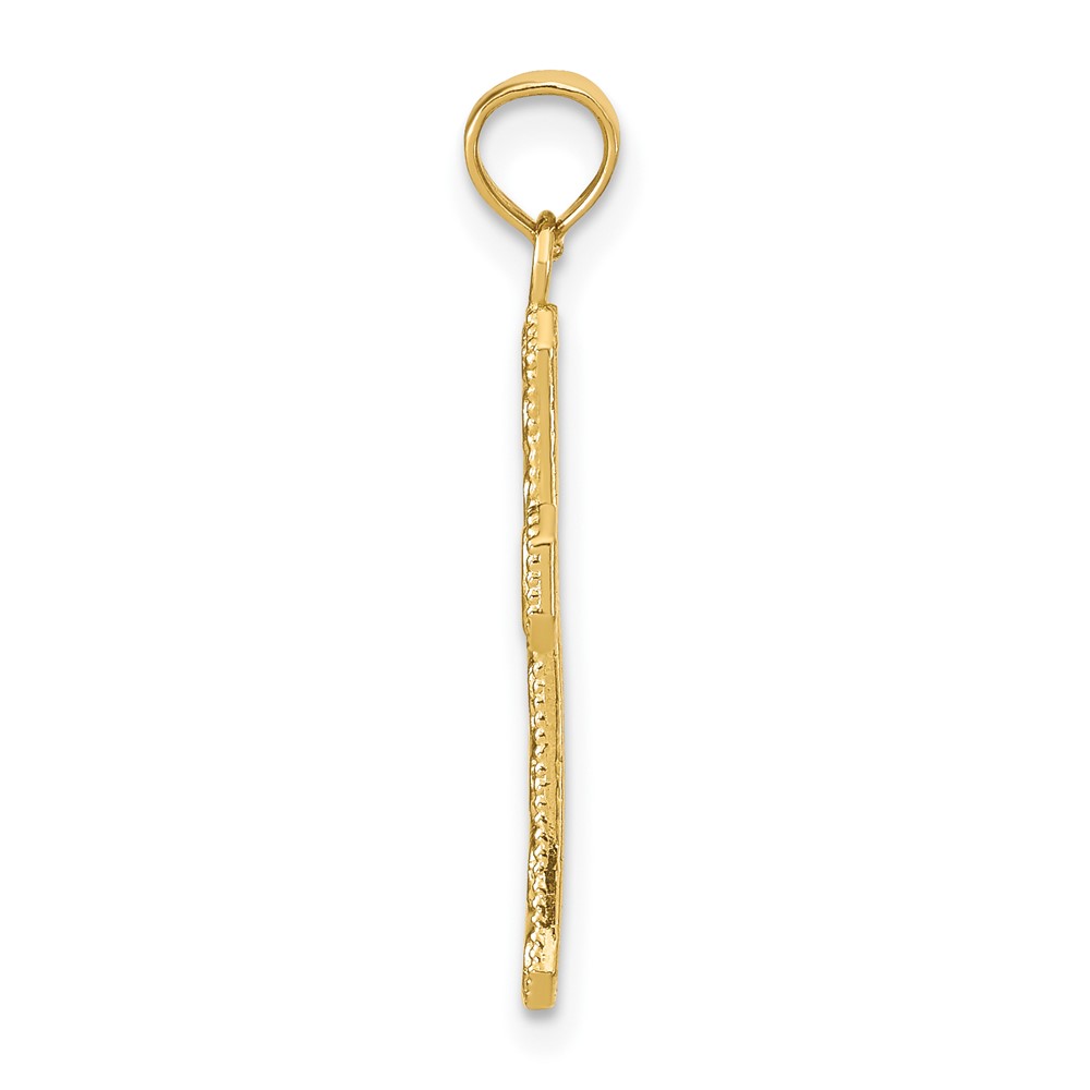 14k Fancy Cross Pendant (K9593)