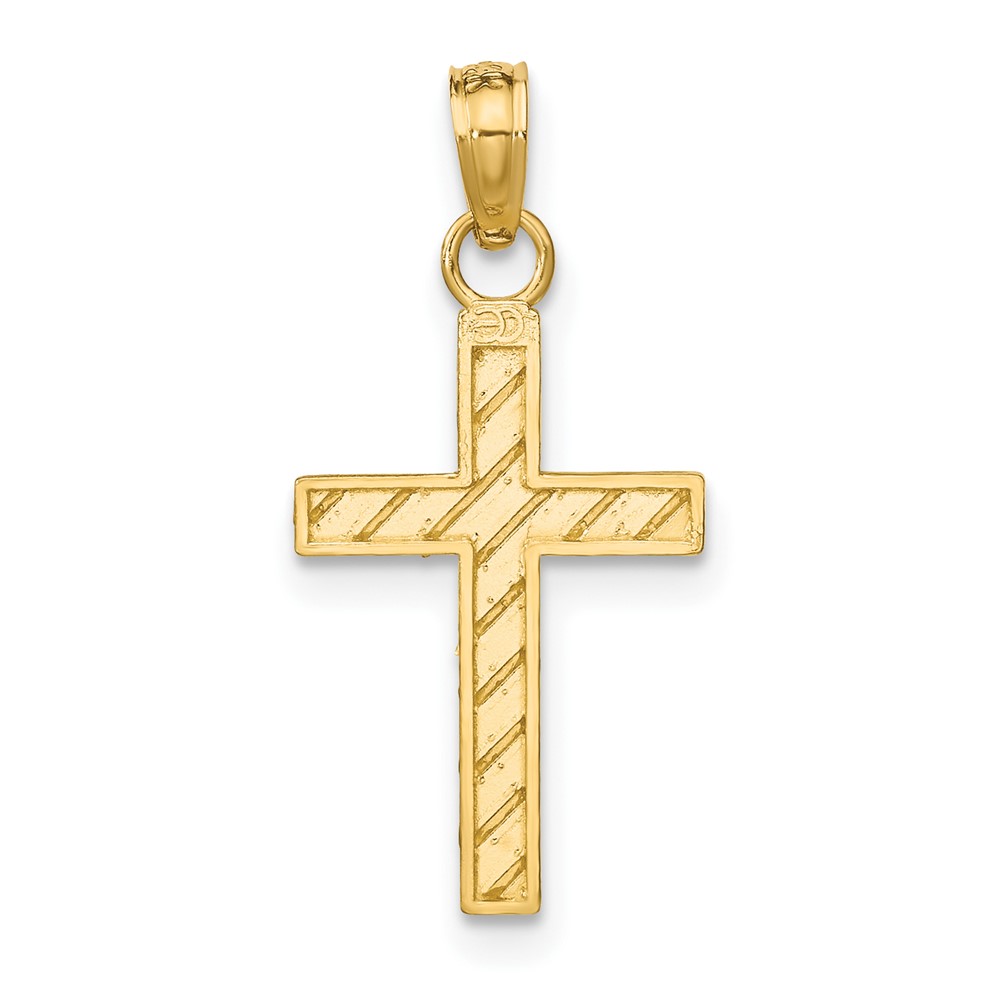 14k D/C Cross Pendant (K9640)