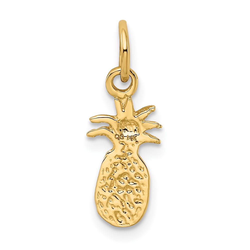 14k Polished Pineapple Charm (K971)