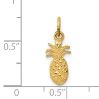 14K Yellow Gold Polished Pineapple Charm view 4