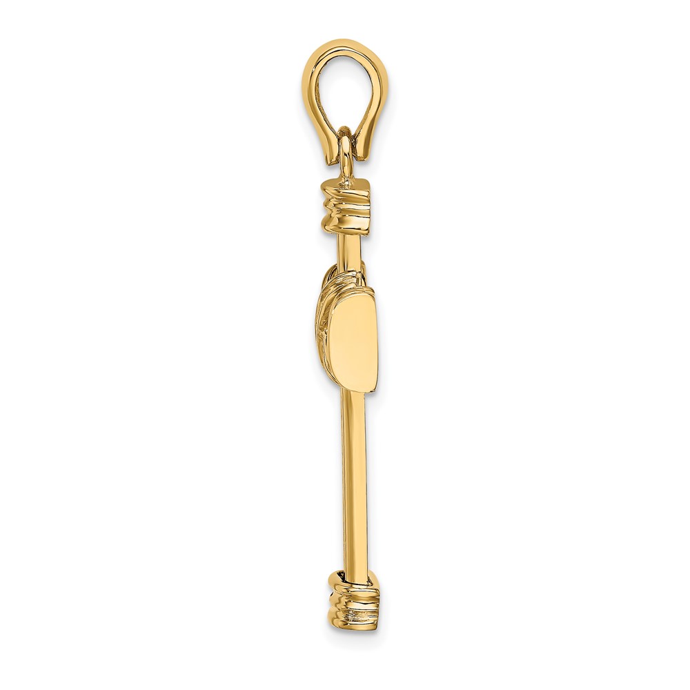 14K Polished Cross Charm (K9714)