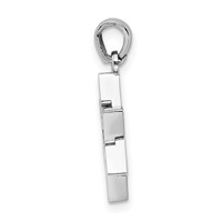 14K White Gold Star of David Charm view 2