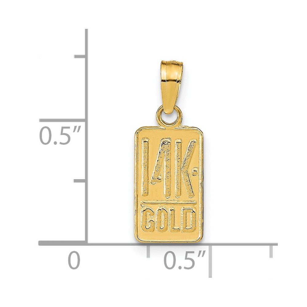 14k 14K GOLD Pendant (K9753)