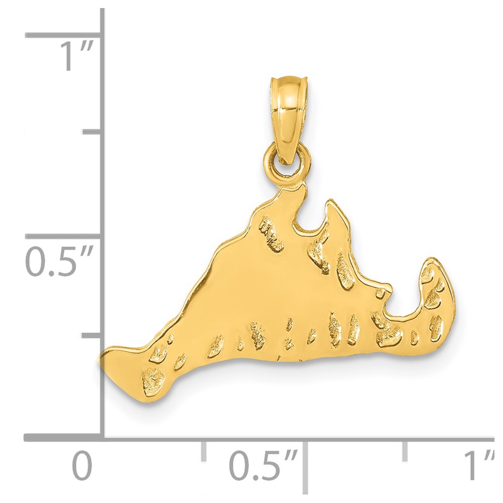 14k Martha's Vineyard Island Pendant (K9756)