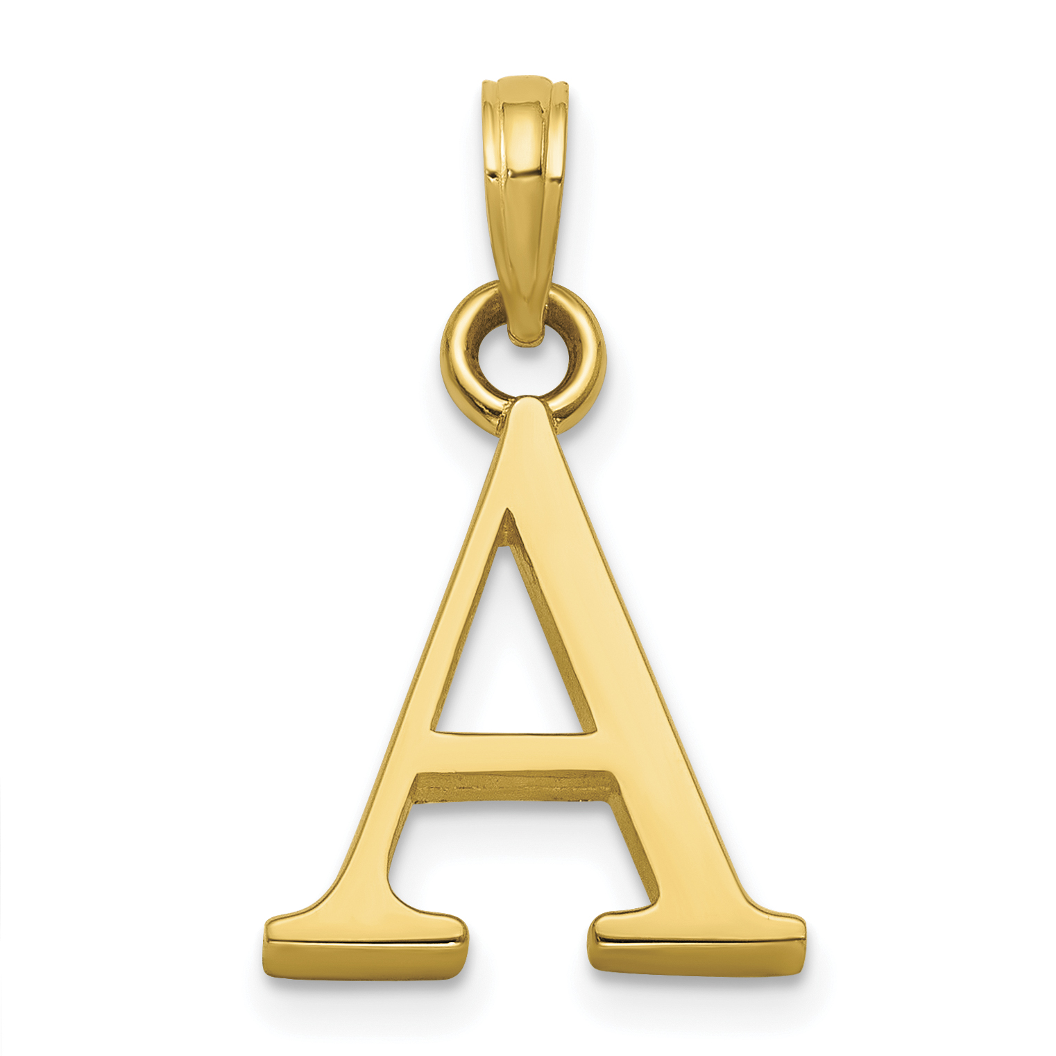 14K Letter A Initial Pendant (K9810A)