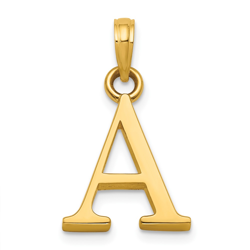 14K Letter A Initial Pendant (K9810A)