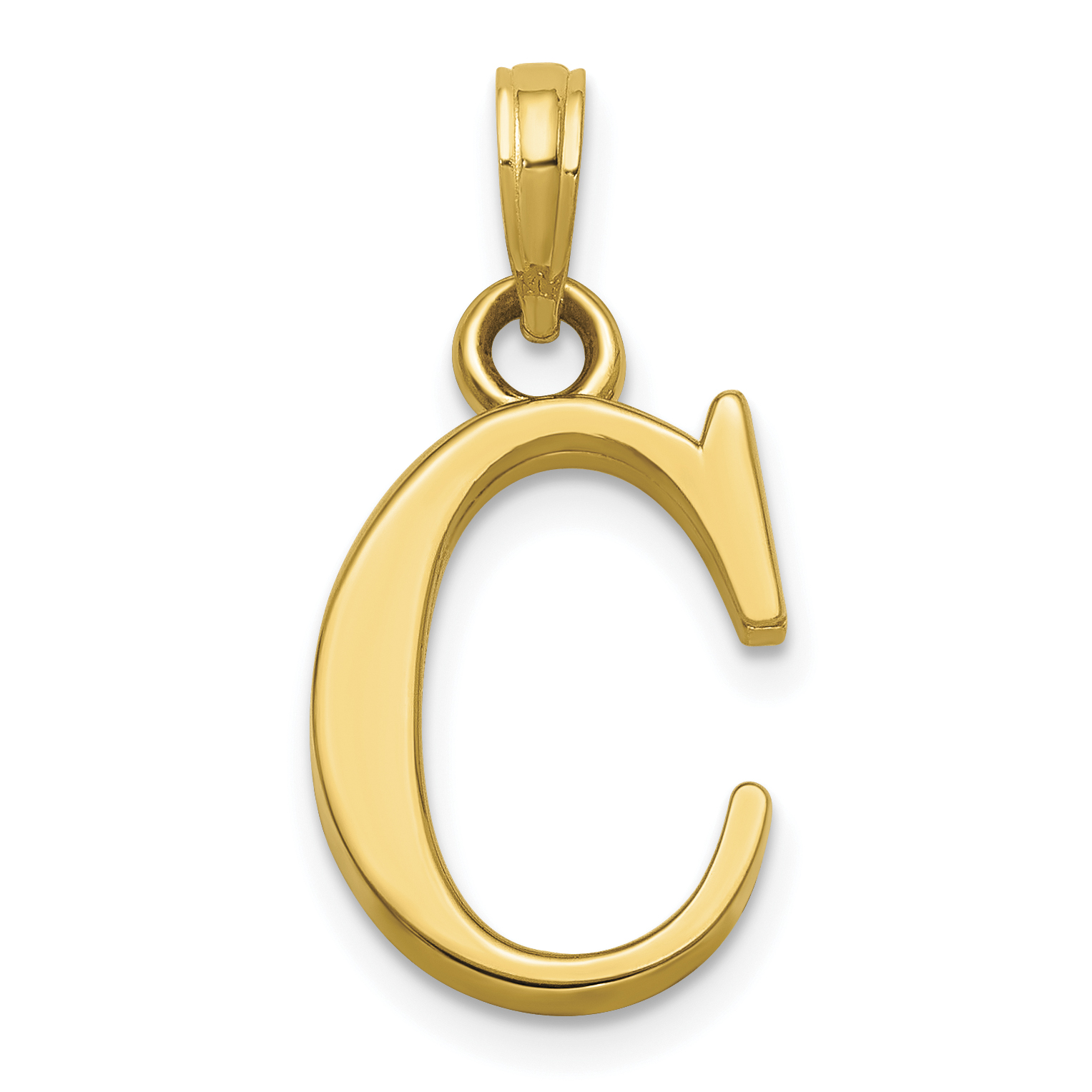 14K Letter C Initial Pendant (K9810C)