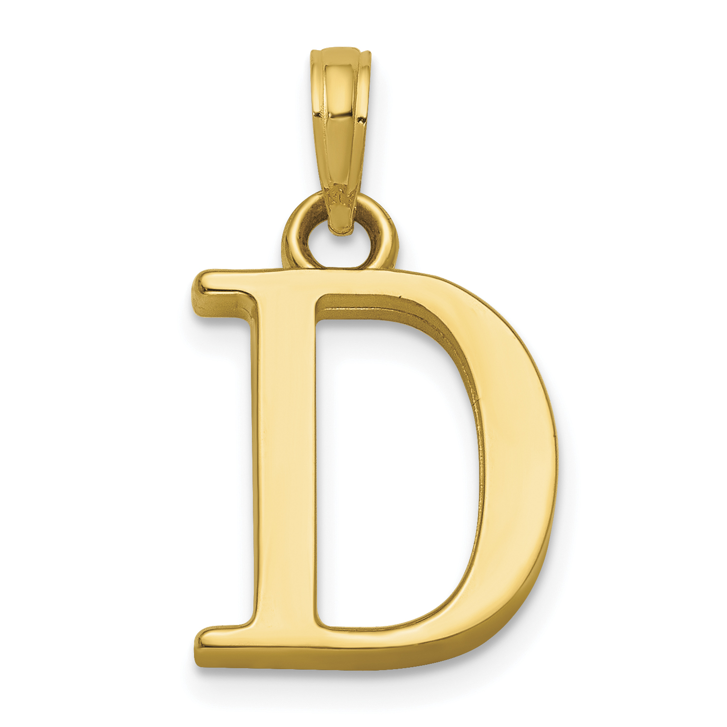 14K Letter D Initial Pendant (K9810D)