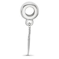 Sterling Silver Rhodium-plated LogoArt Kappa Alpha Theta Kite Bead view 2
