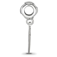 Sterling Silver Rhodium-plated LogoArt Kappa Alpha Theta Kite Heart Bead view 2