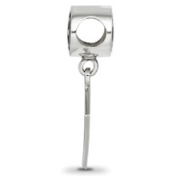 Sterling Silver LogoArt Kappa Alpha Theta Sorority Greek Letters Enameled Oval with Kite Dangle Bead view 2