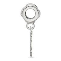 Sterling Silver RH-Plate LogoArt Kappa Alpha Theta Vertical Letters Heart B view 2
