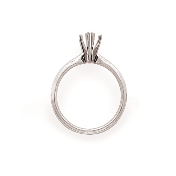 14k White Gold 1/2ct. V-End Comfort-Fit Marquise Solitaire Mounting