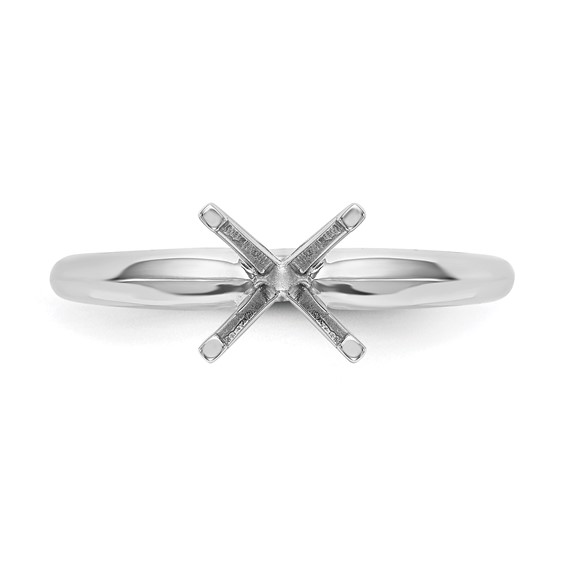 14k White Gold 1/8ct. Lightweight Knife Edge 4-Prong Mounting