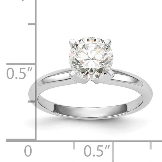 14k White Gold 1/8ct. Lightweight Knife Edge 4-Prong Mounting