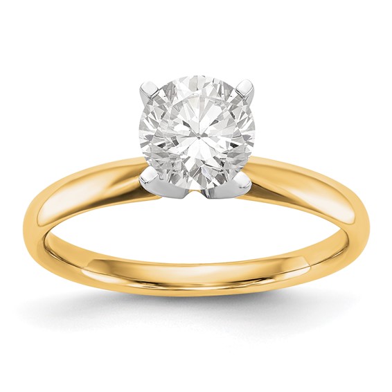 14k  Lightweight 4-Prong Diamond Solitaire Rings
