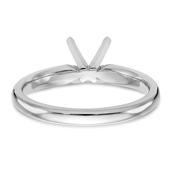 14k White Gold 1/4ct. Medium-Weight 4-Prong Solitaire Mounting