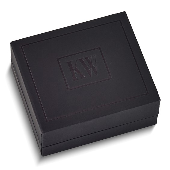 Kelly Waters Silver-tone Rhodium-plated Open Circle CZ Necklace