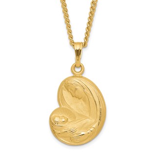 Kelly Waters Gold-plated Mother & Child Medal Necklace