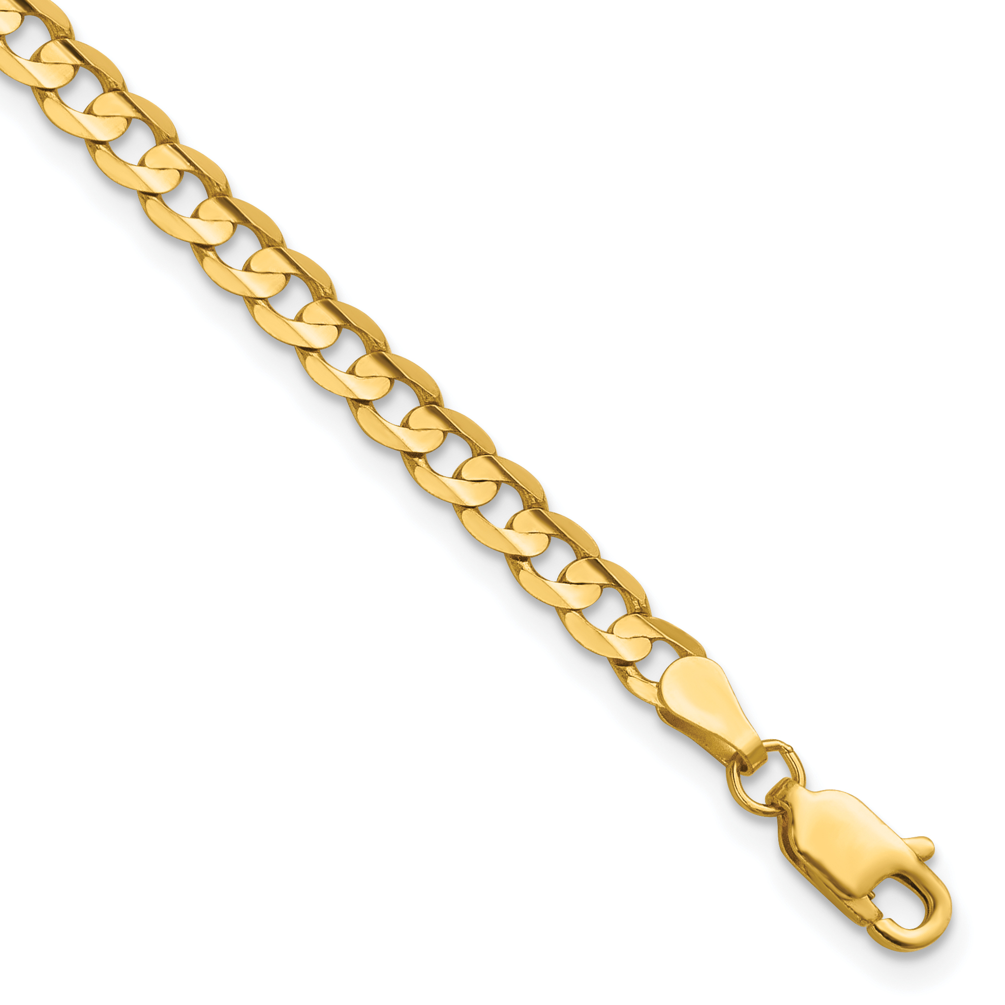 14k 3.8mm Open Concave Curb Chain (LCR100-9)
