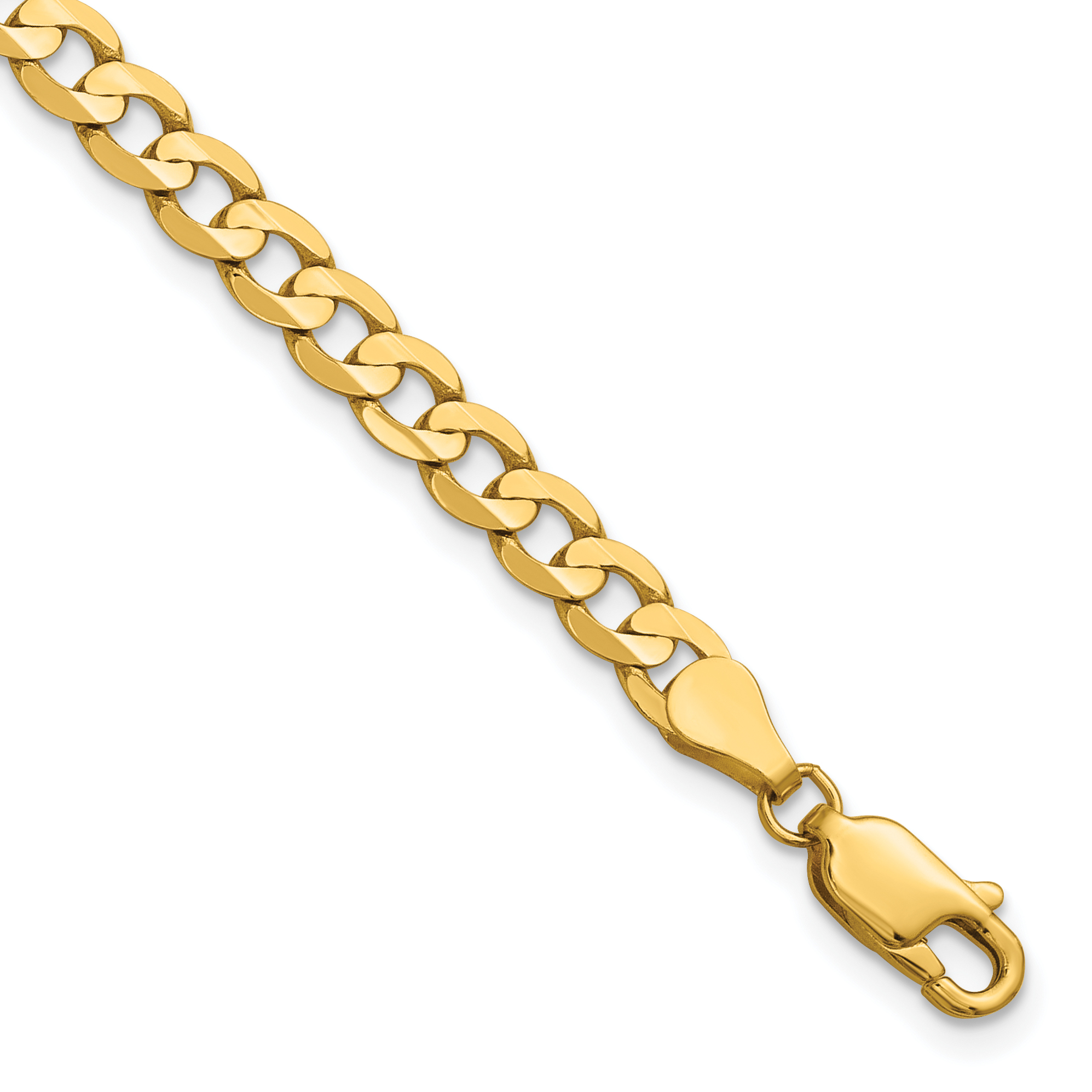 14k 4.5mm Open Concave Curb Chain (LCR120-9)