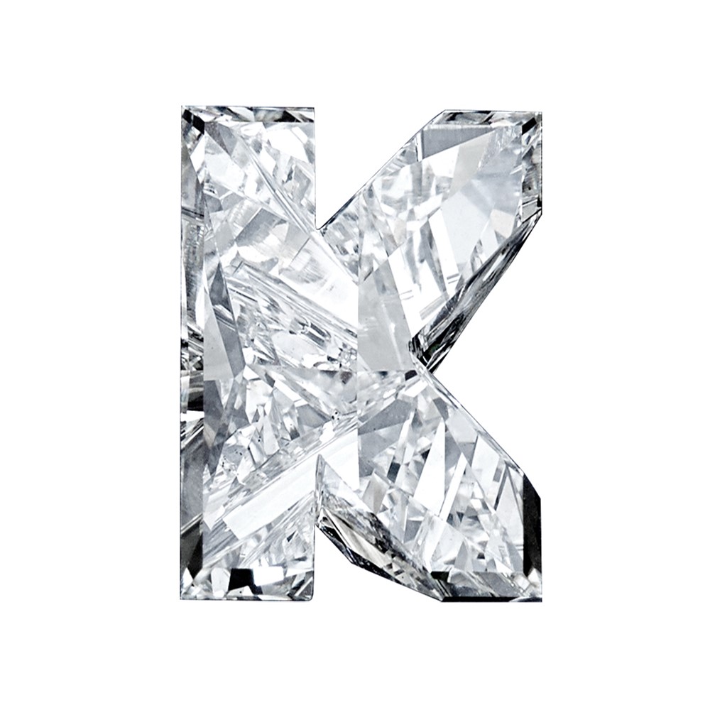 Lab Grown VS+ F+ 2.02ct 9mm Letter K Diamond