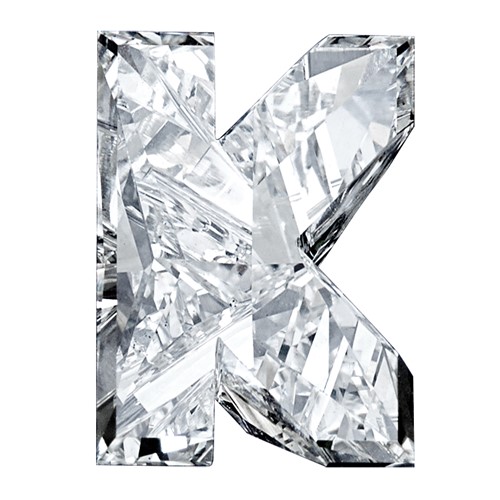 Lab Grown VS+ F+ 2.02ct 9mm Letter K Diamond