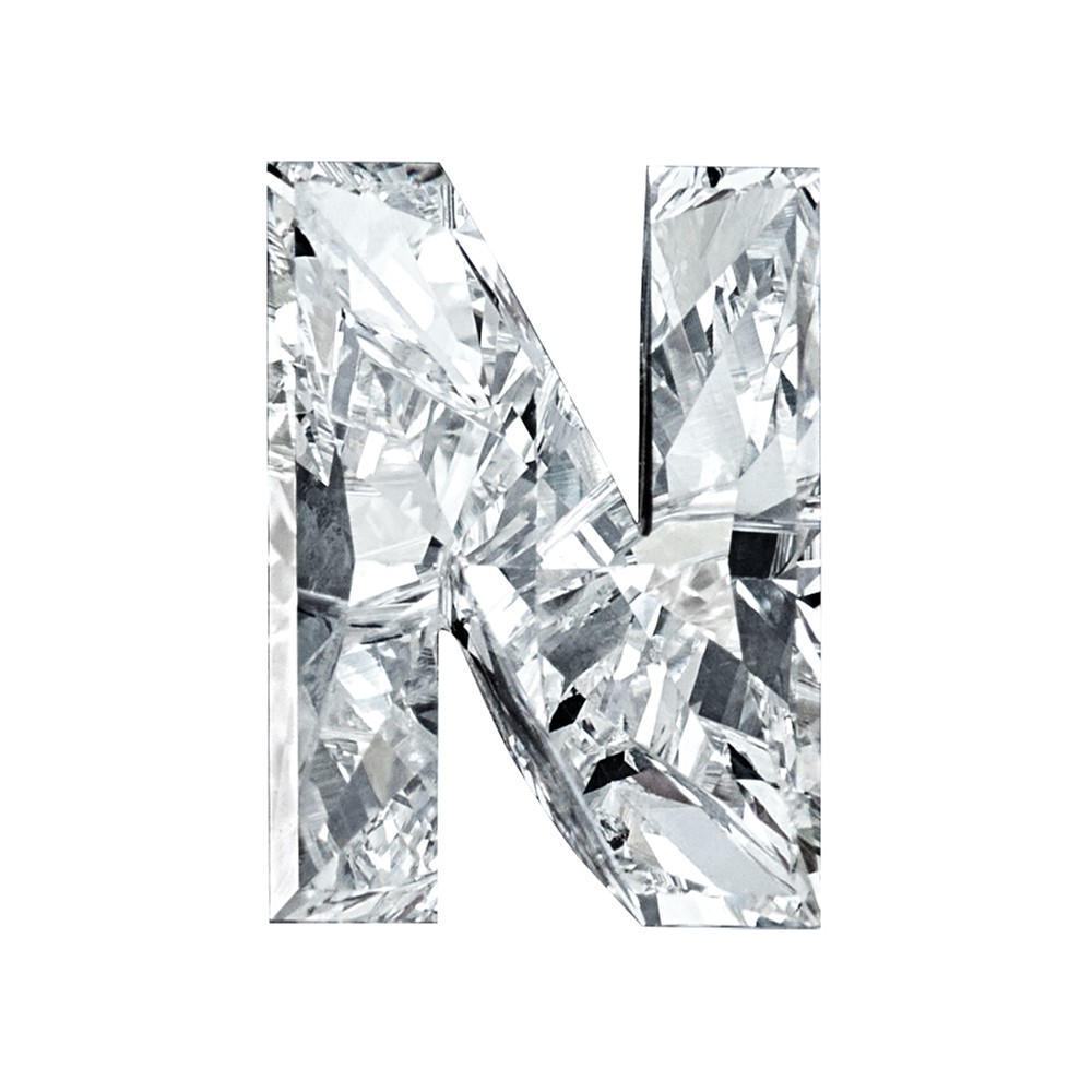 Lab Grown VS+ F+ 1.93ct 9mm Letter N Diamond