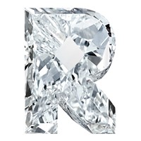Lab Grown VS+ F+ 2.33ct 7mm Letter R Diamond view 1