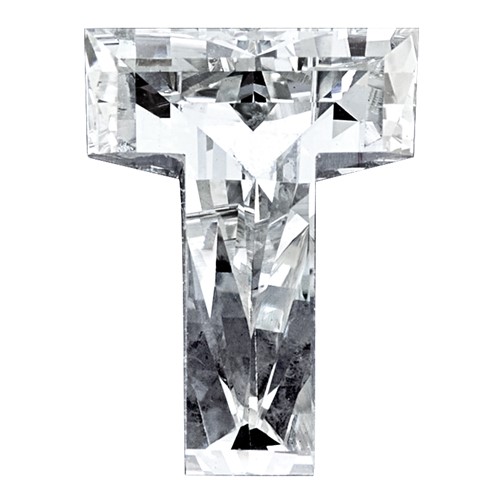Lab Grown VS+ F+ 1.58ct 7mm Letter T Diamond