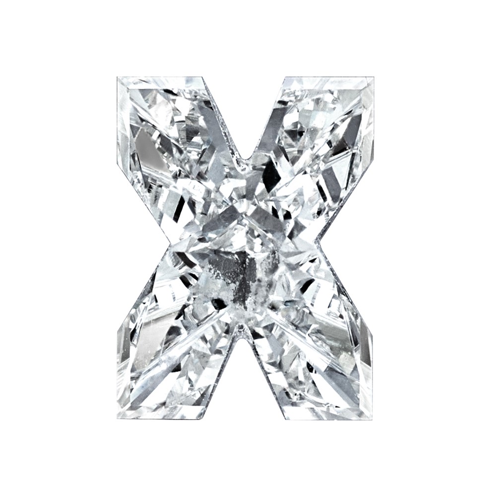 Lab Grown VS+ F+ 2.1ct 9mm Letter X Diamond
