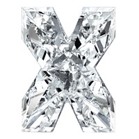 Lab Grown VS+ F+ 2.1ct 9mm Letter X Diamond view 1