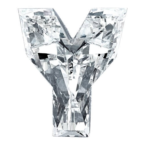 Lab Grown VS+ F+ 1.7ct 7mm Letter Y Diamond