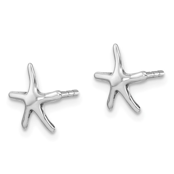 Sterling Silver Small Pointed Star Fish Post Earring
